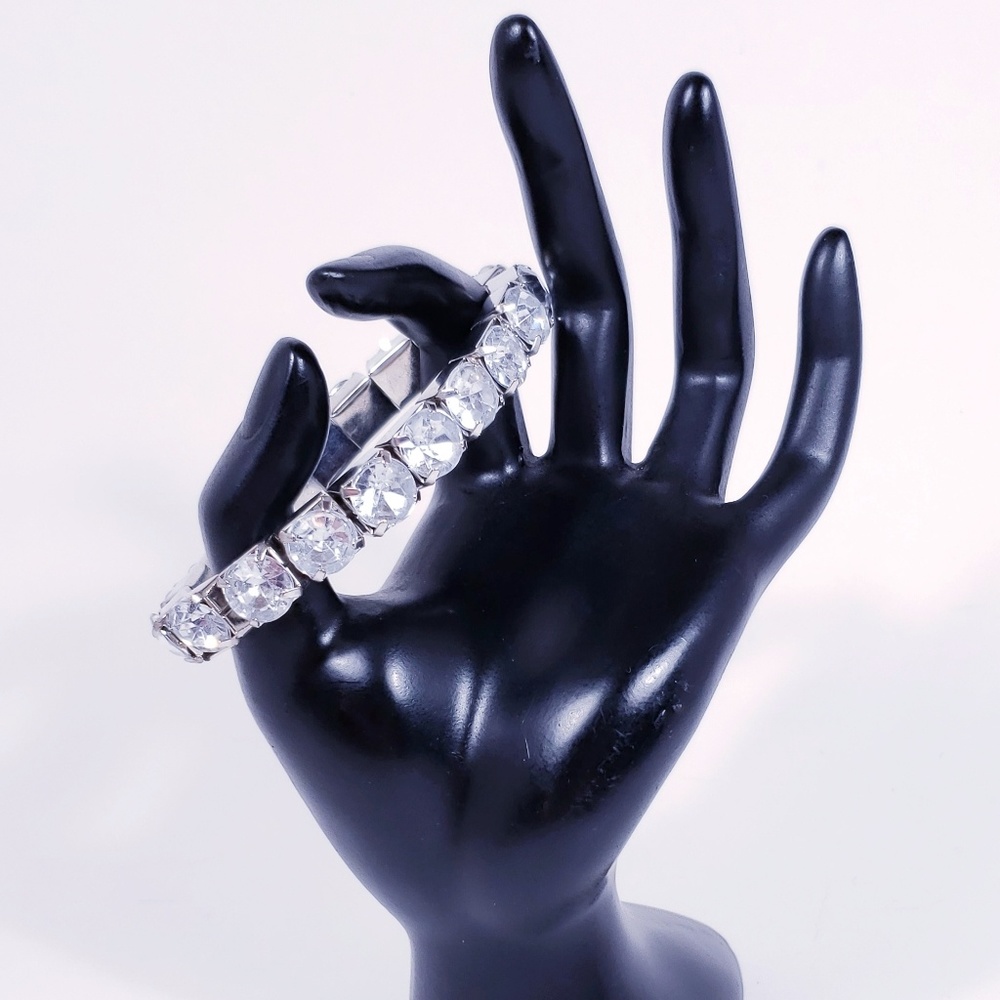 Rhinestone Bangle Stretch Bracelet